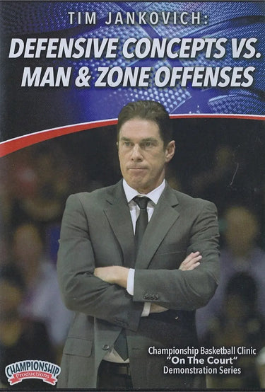 Defensive Concepts Vs. Man & Zone Defenses by Tim Jankovich Instructional Basketball Coaching Video